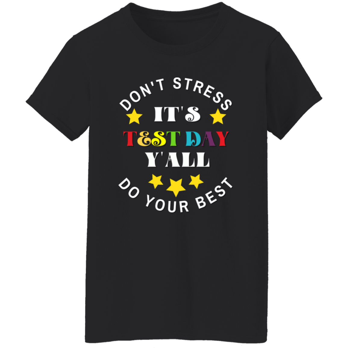 Don't Stress Women's Scoop Neck Shirt