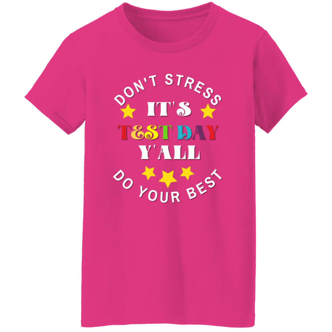 Don't Stress Women's Scoop Neck Shirt